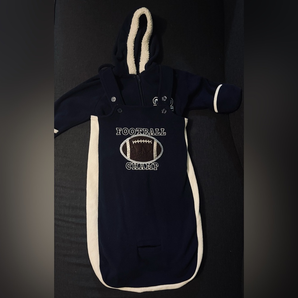 Football Champ Infant Footsie/Sack Set